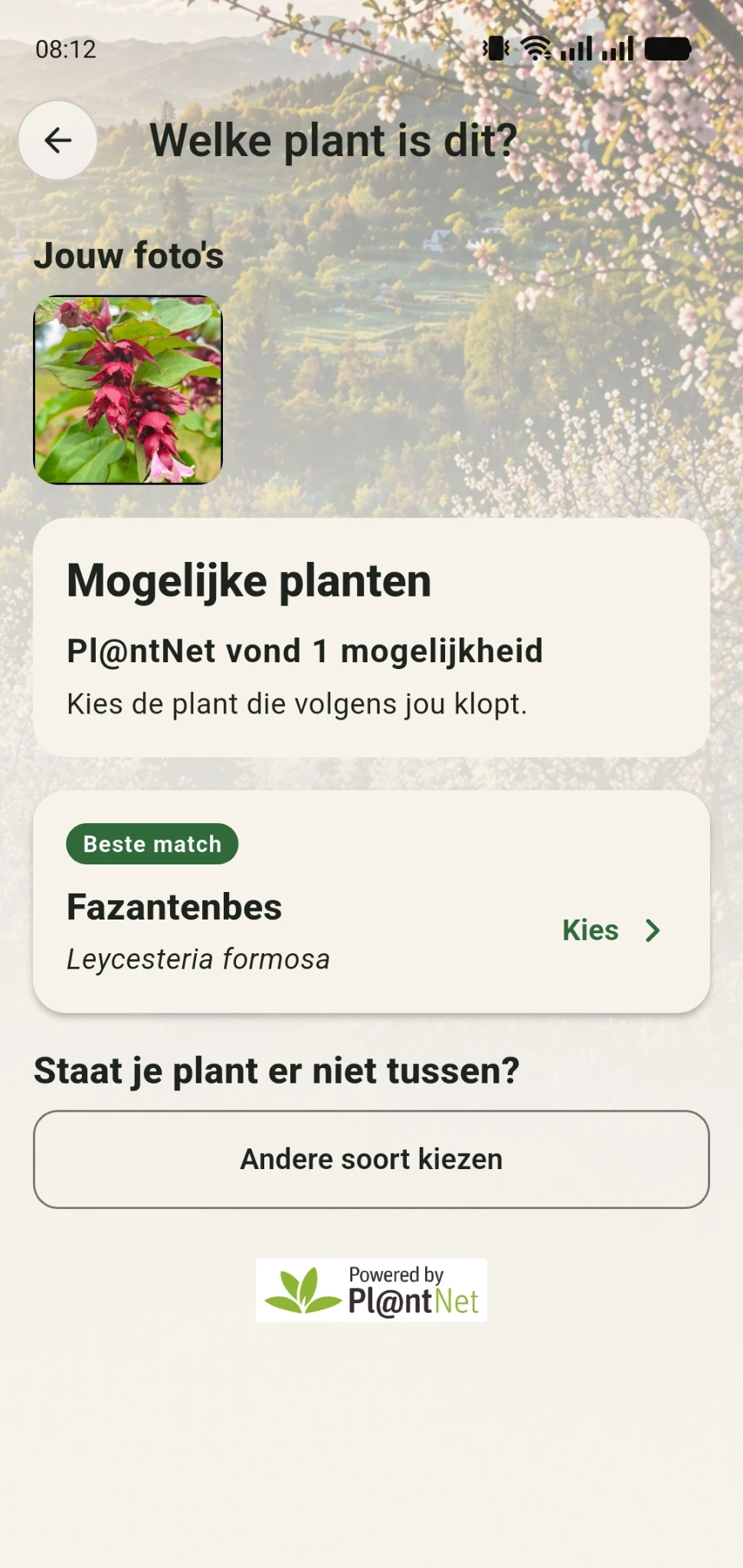 Pl@ntNet-plantenherkenning in GreenPlot